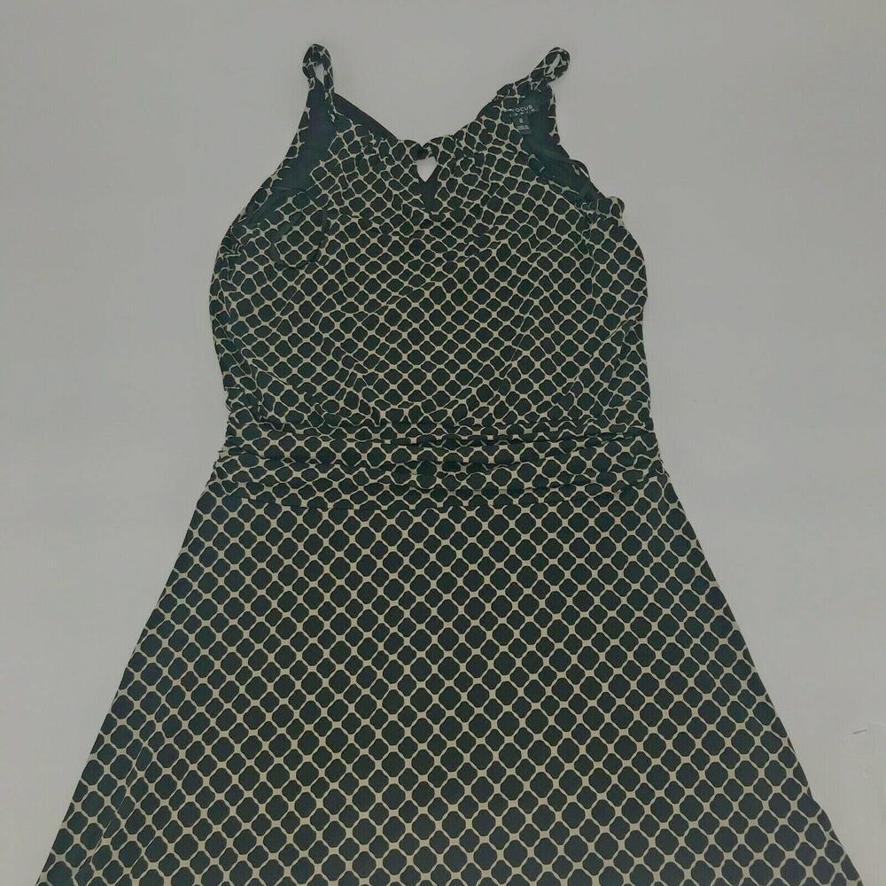 EN Focus Studio Black and White Geometric Sleeveless Dress Women’s Size 8